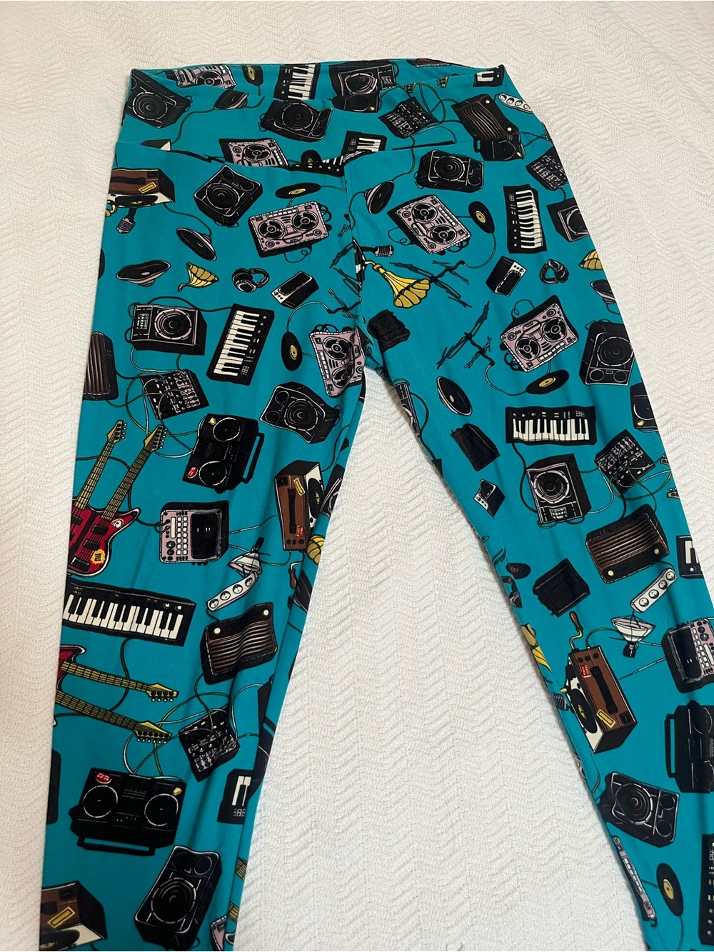 Music Gear Print Leggings  LuLaRoe tall and curvy